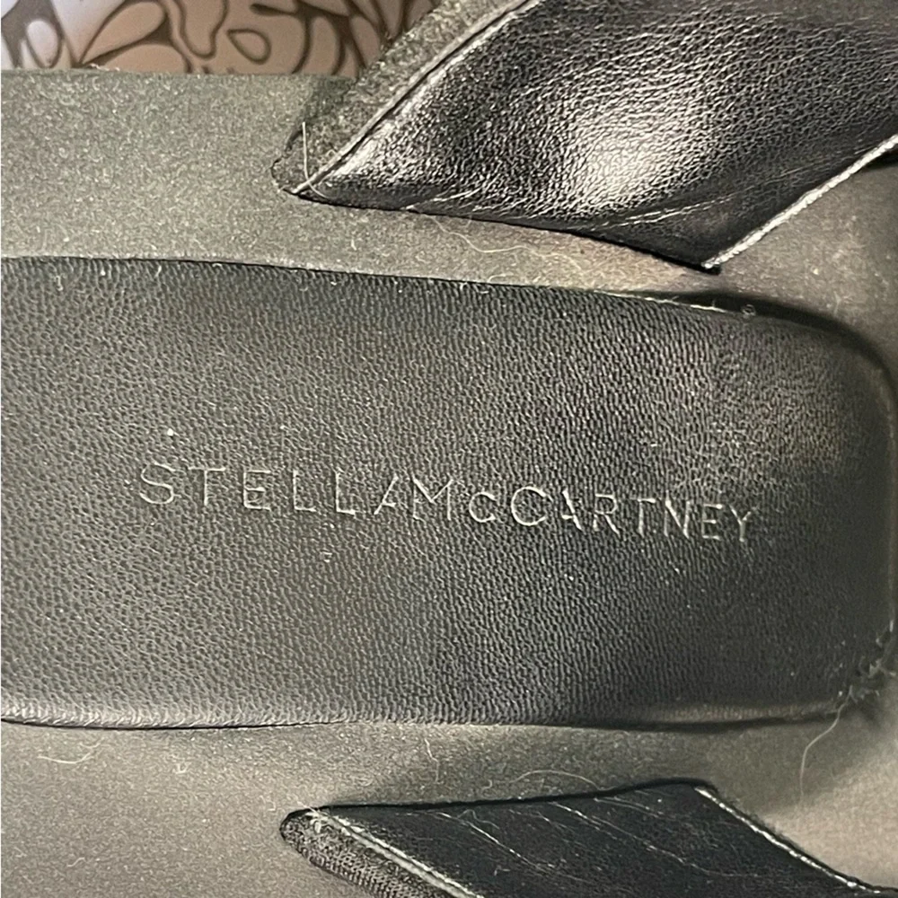 Stella McCartney Brown & Black Scuba Platform Slides Designer Sandals